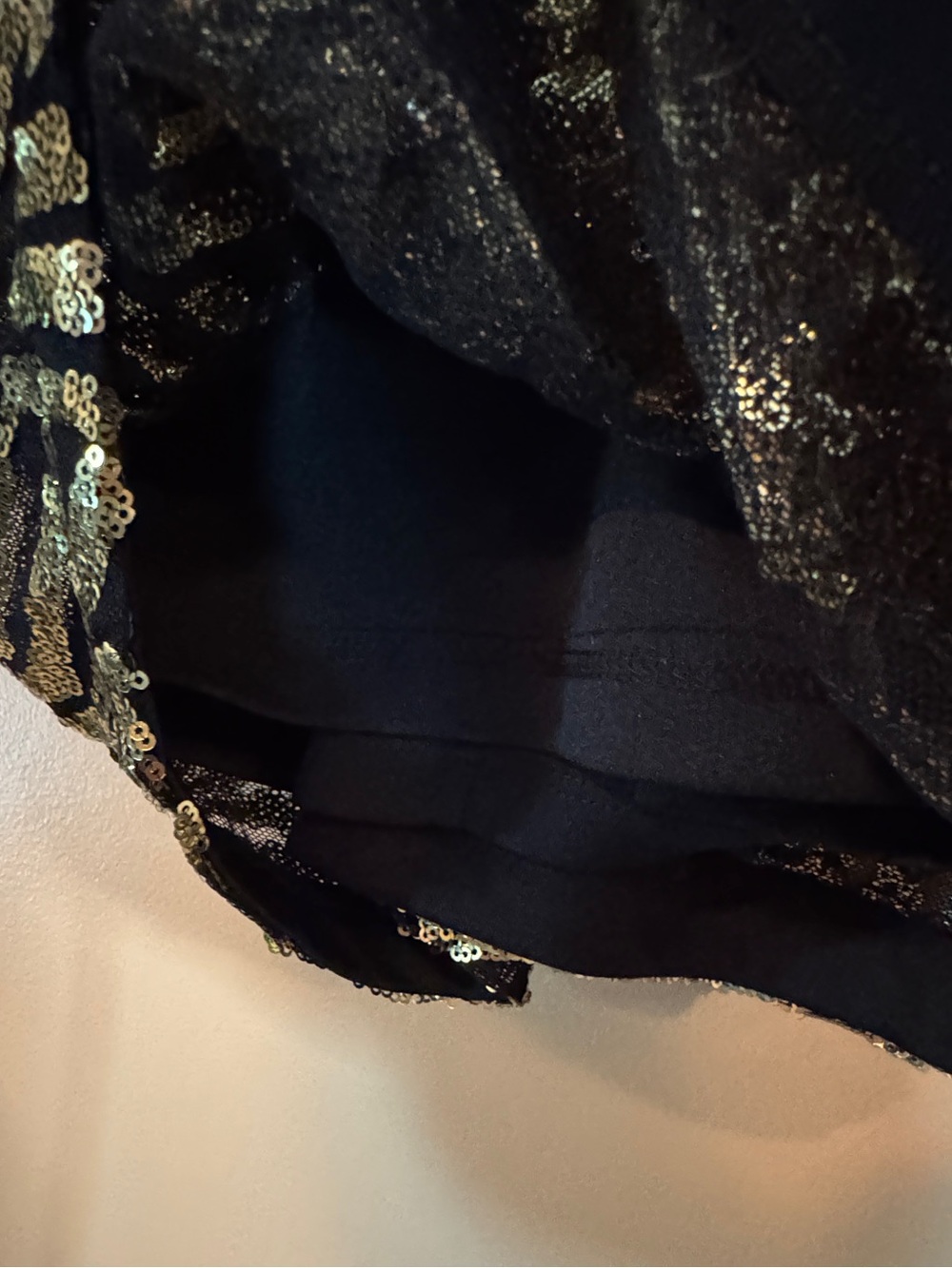 Lulu's Gold and Black Sequin Geometric Mini Dress - Picture 5 of 11